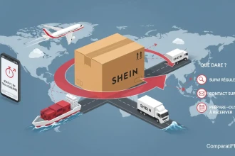 votre colis est en transit accéléré sur Shein